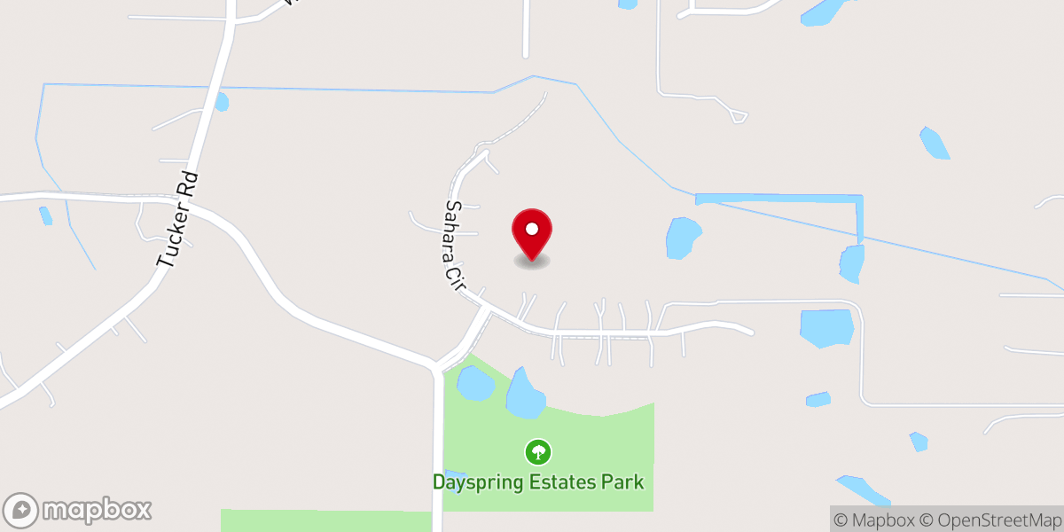 Map showing location of Authentic Life Church