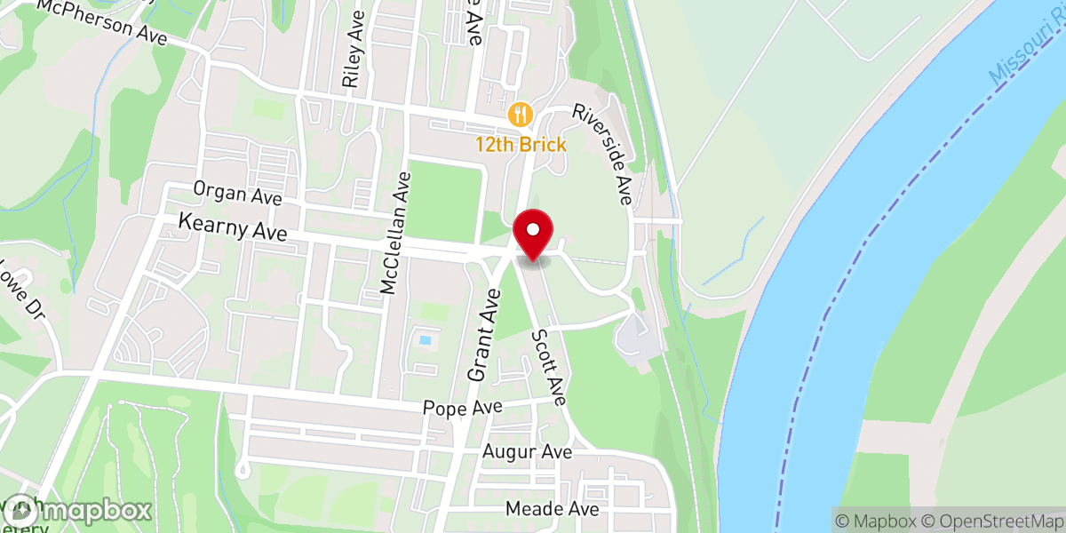 Map showing location of Memorial Chapel
