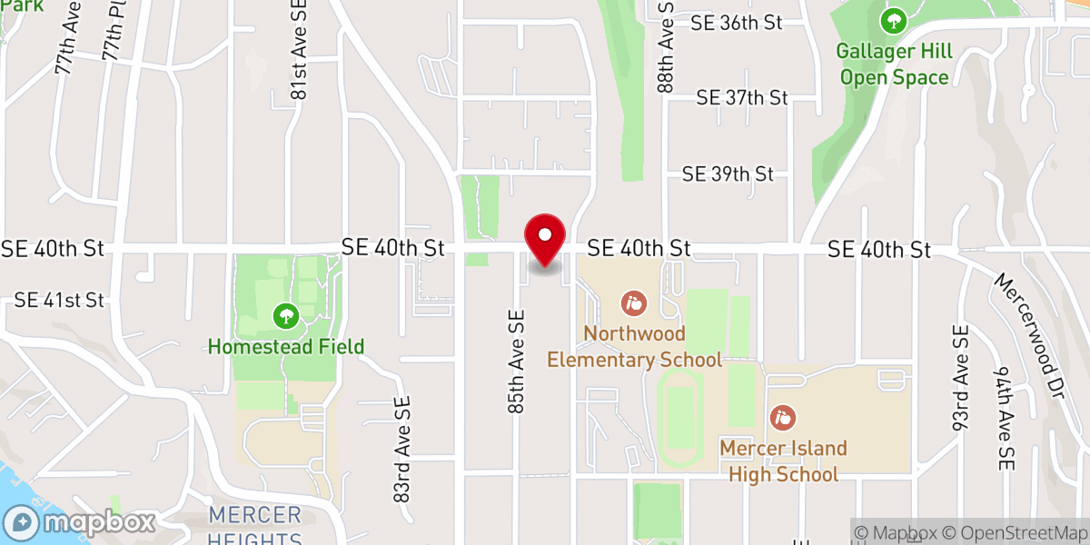 Map showing location of Holy Trinity Lutheran Church