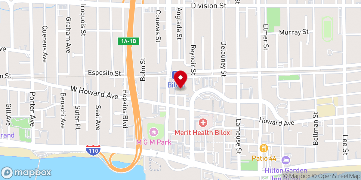 Map showing location of Nativity BVM Parish Life Center