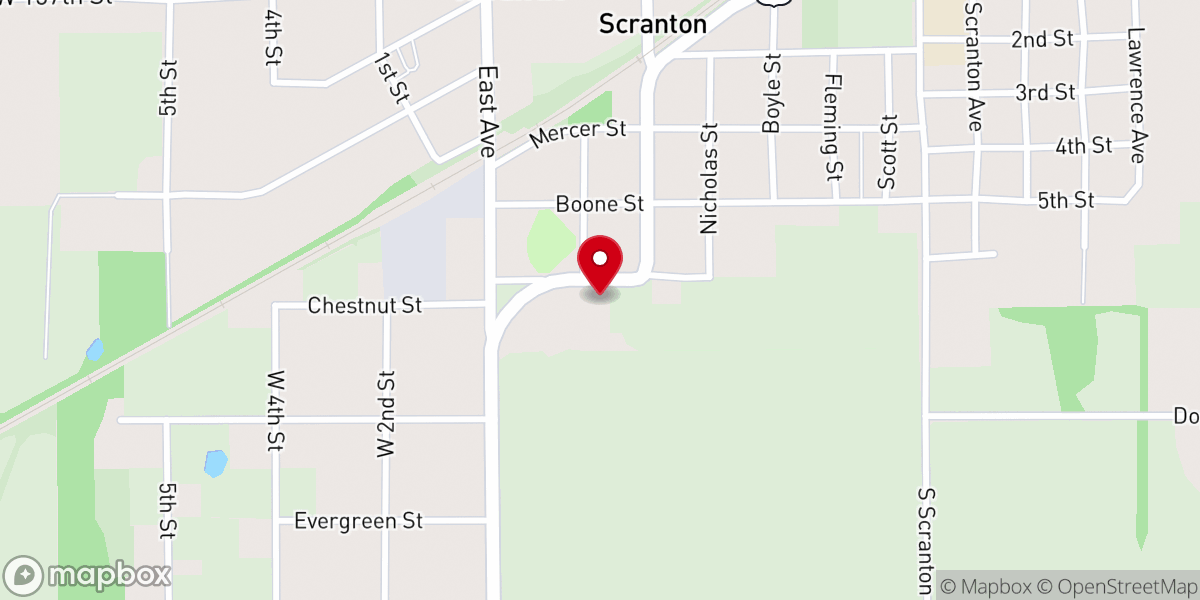 Map showing location of Cross Road Community Church