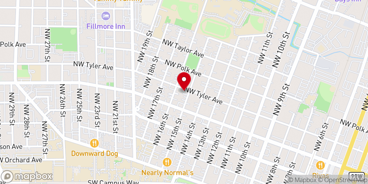Map showing location of Corvallis United Pentecostal Church International