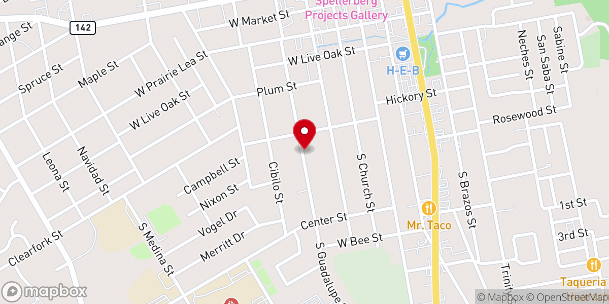 Map showing location of Second Presbyterian Church