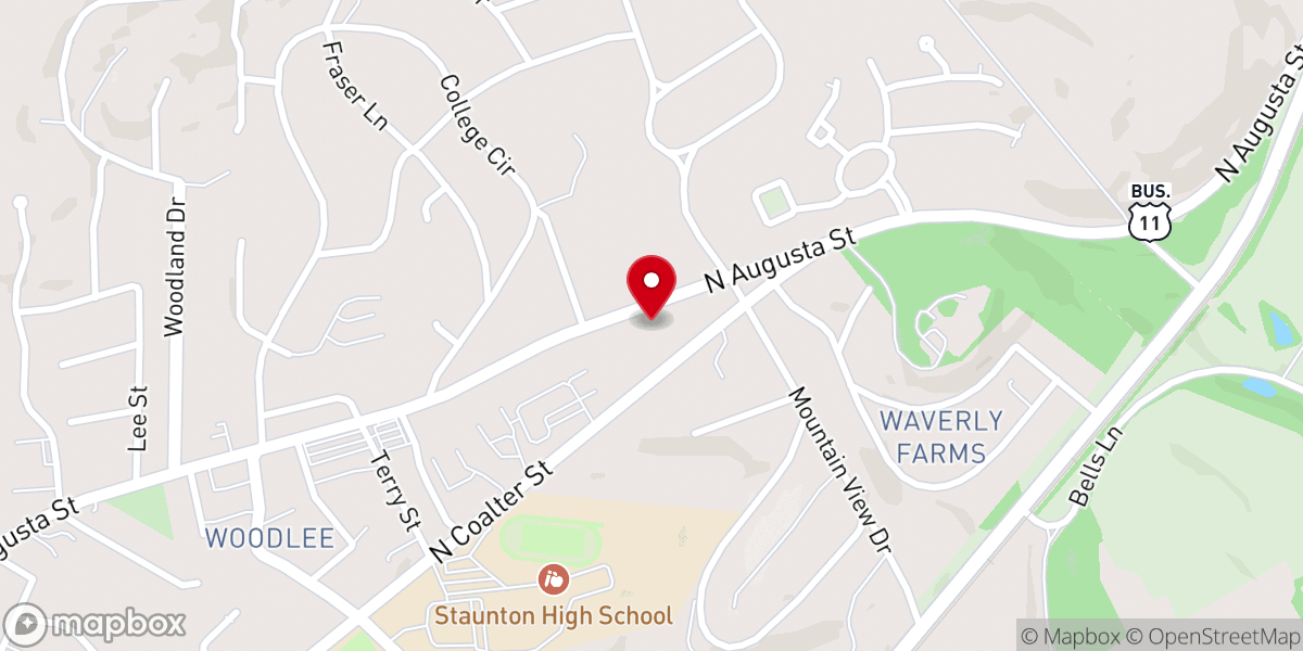 Map showing location of Christ Lutheran Church