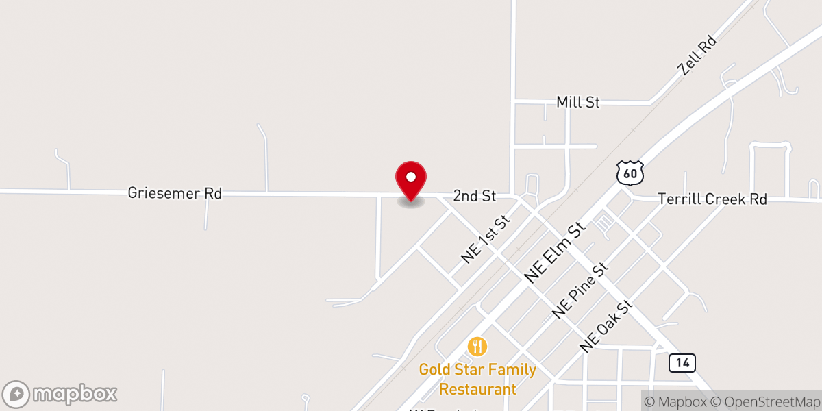 Map showing location of St Joseph's Rectory