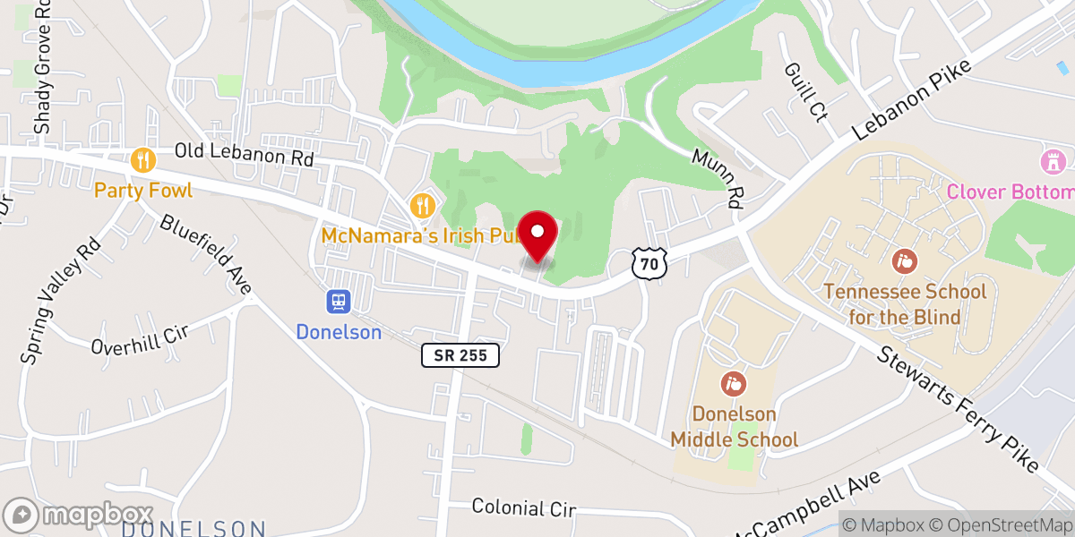 Map showing location of Resurrected Church