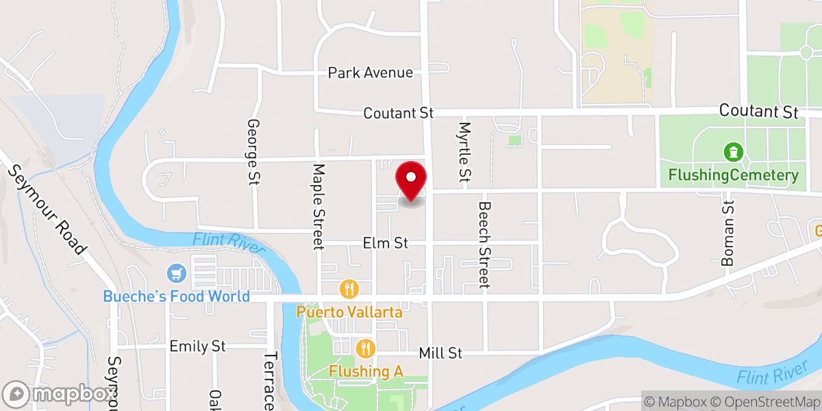 Map showing location of St Robert Catholic Church