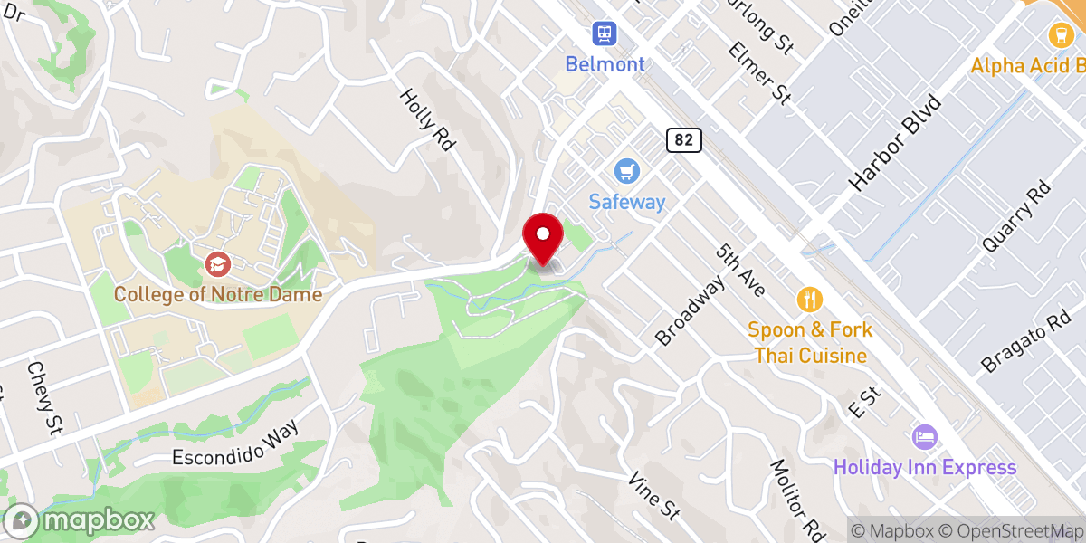 Map showing location of Crosspoint Church Peninsula Campus
