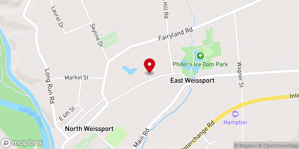 Map showing location of Saint Matthew's Church