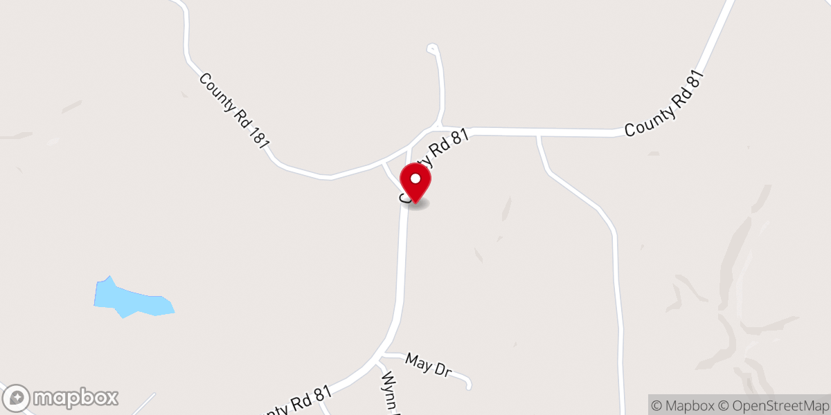 Map showing location of Phil Campbell Seventh-day Adventist Church