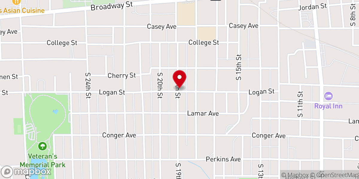 Map showing location of Free Methodist Church