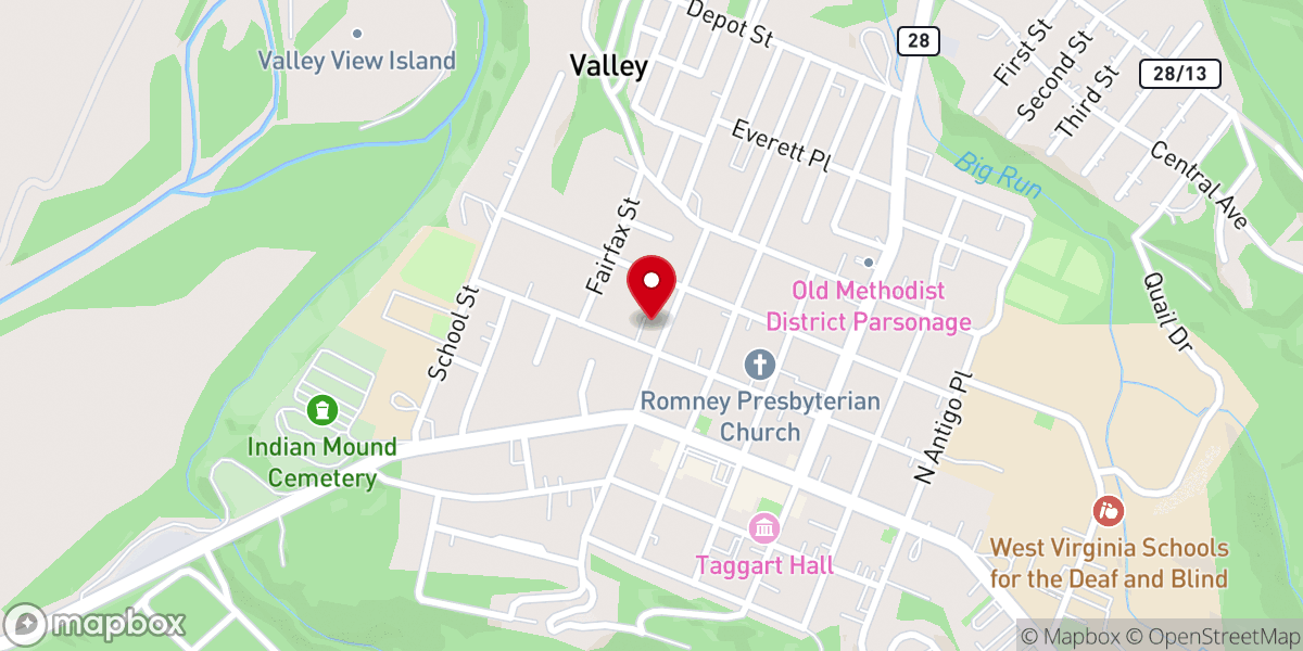 Map showing location of Safe Haven Tabernacle