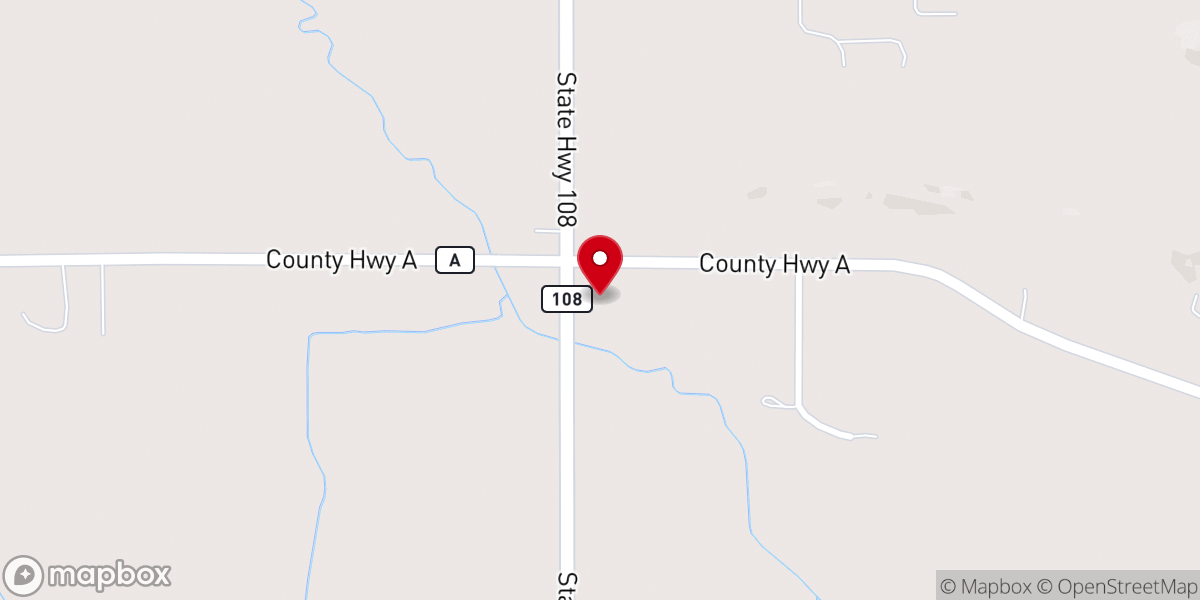 Map showing location of Christ Lutheran Church