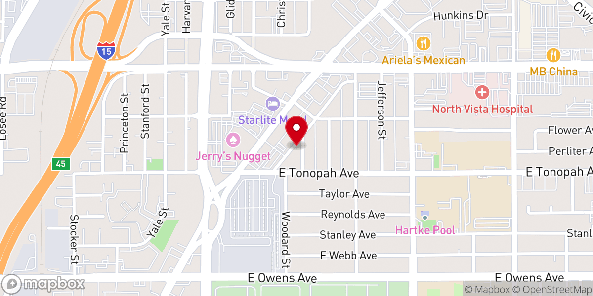 Map showing location of Iglesia Emmanuel