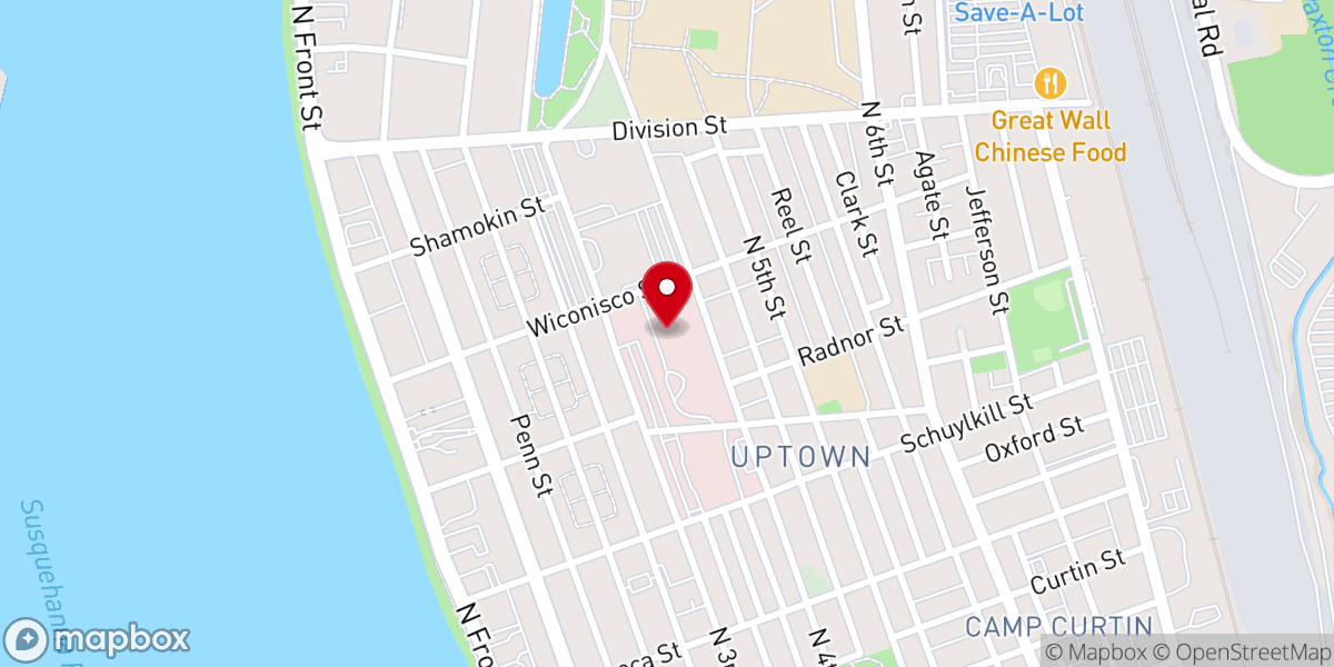 Map showing location of Healing House