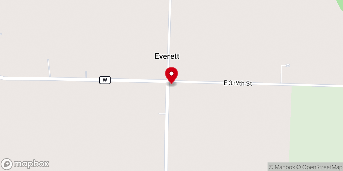 Map showing location of Everett Community Church