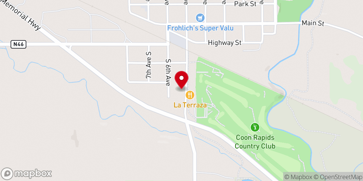Map showing location of Ascension Lutheran Church