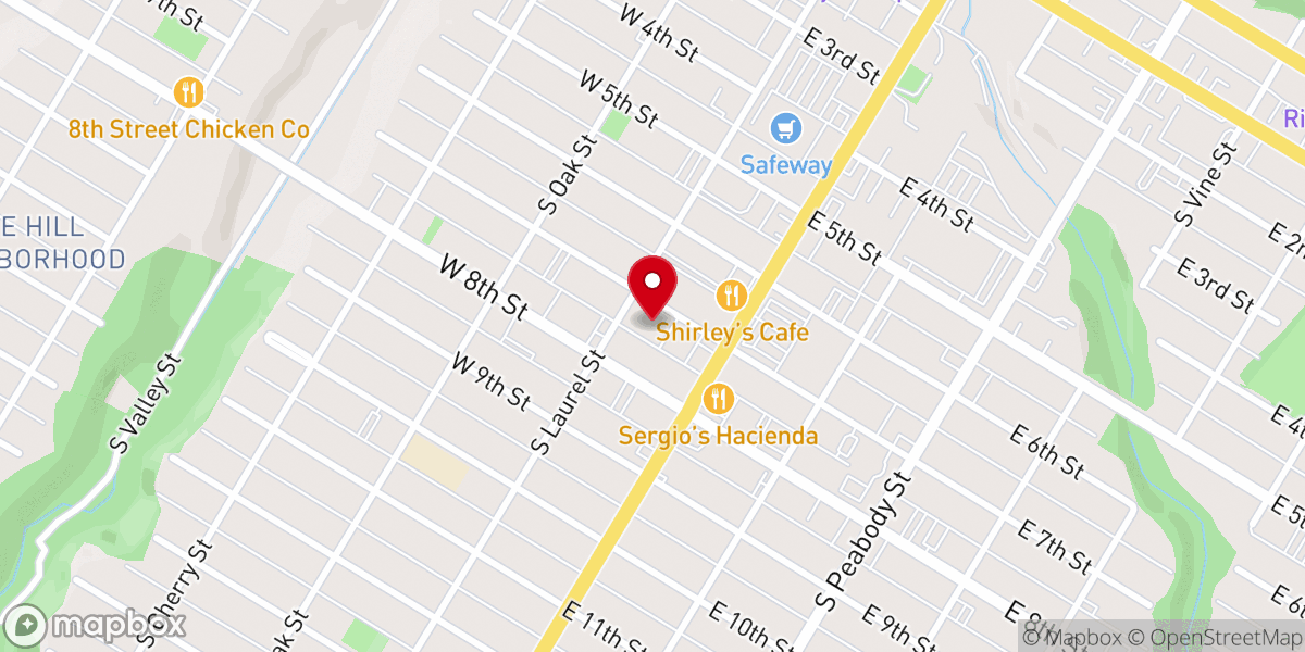 Map showing location of First United Methodist Church