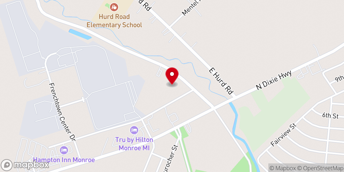 Map showing location of Summerfield Baptist Church