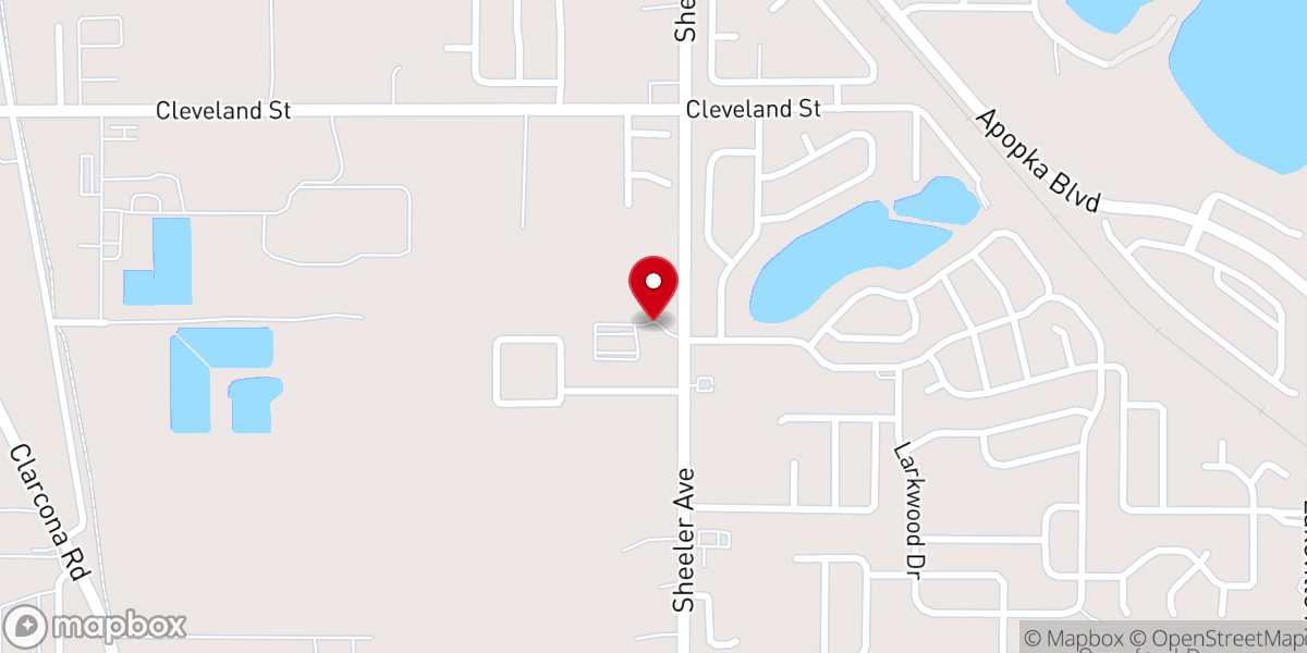 Map showing location of Sheeler Hispanic SDA Church