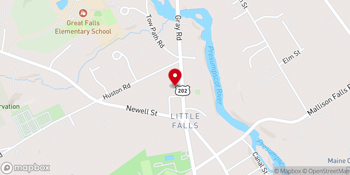 Map showing location of Little Falls Bible Church