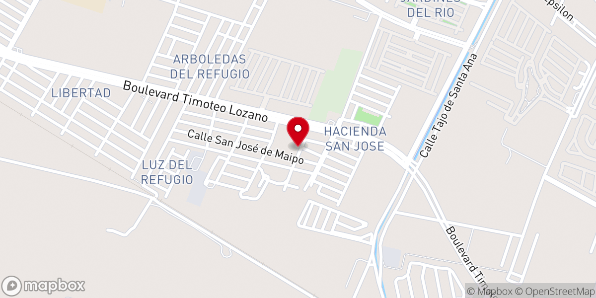 Map showing location of Iglesia Bautista Cristo Roca Eterna