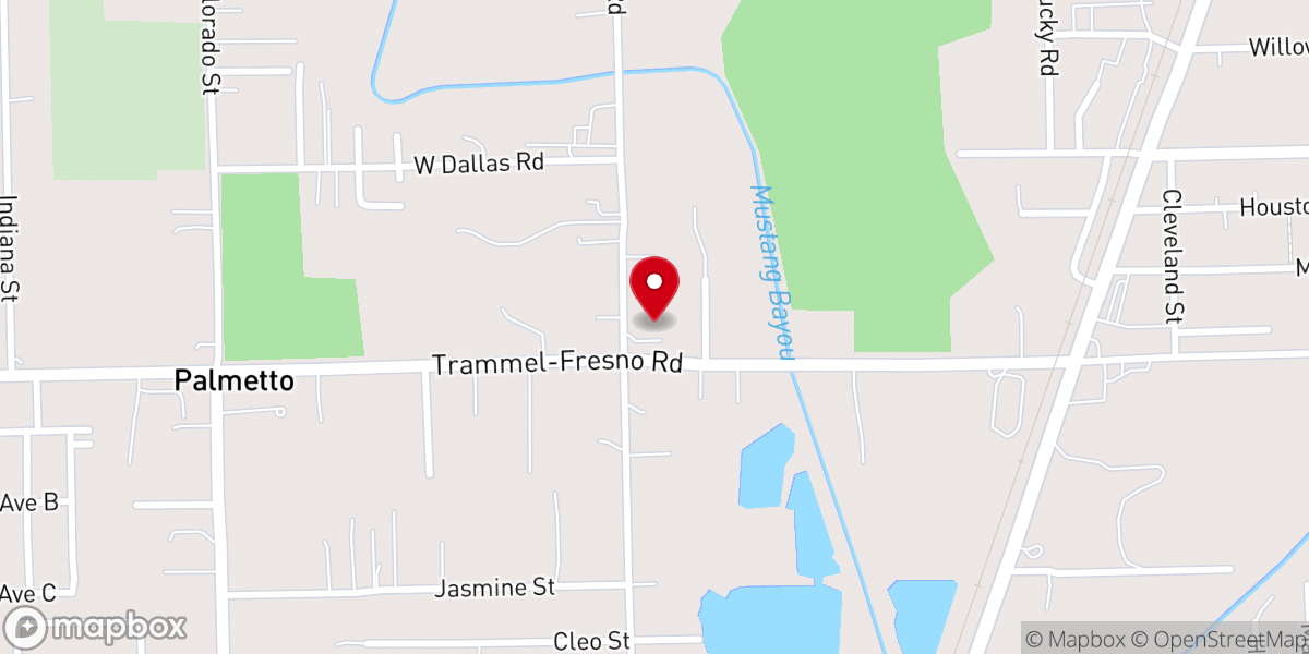 Map showing location of Greater Harvest Church