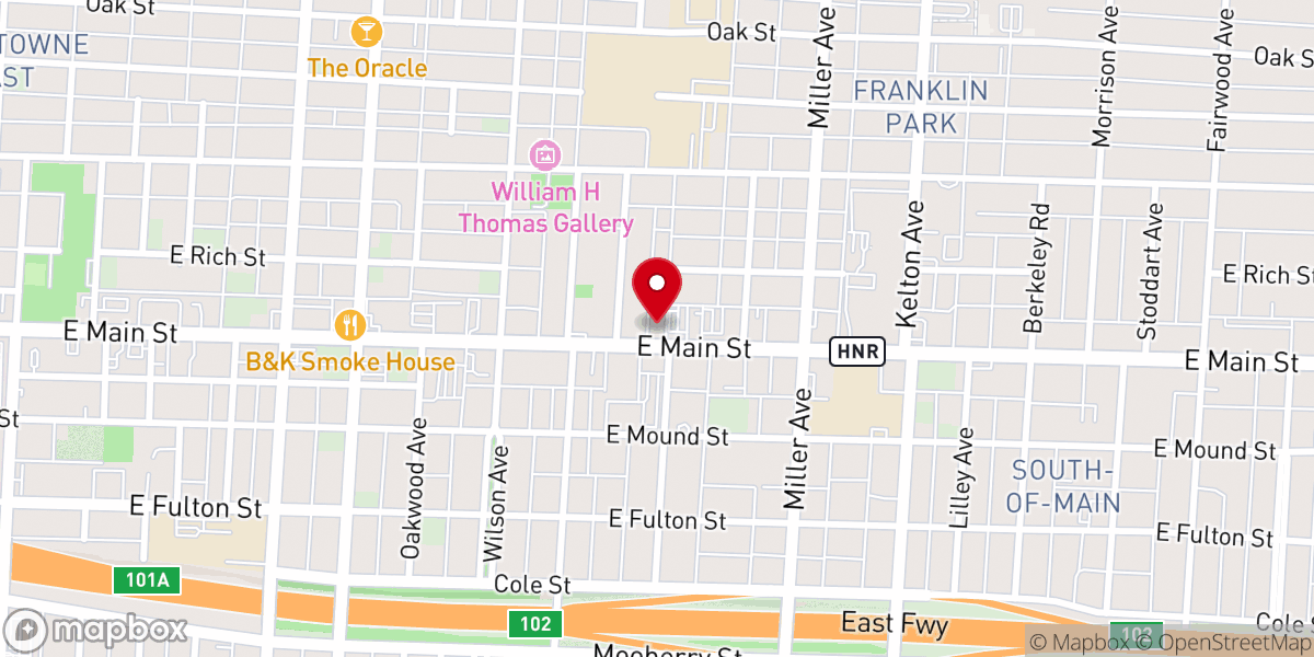 Map showing location of Nehemiah House of Refuge