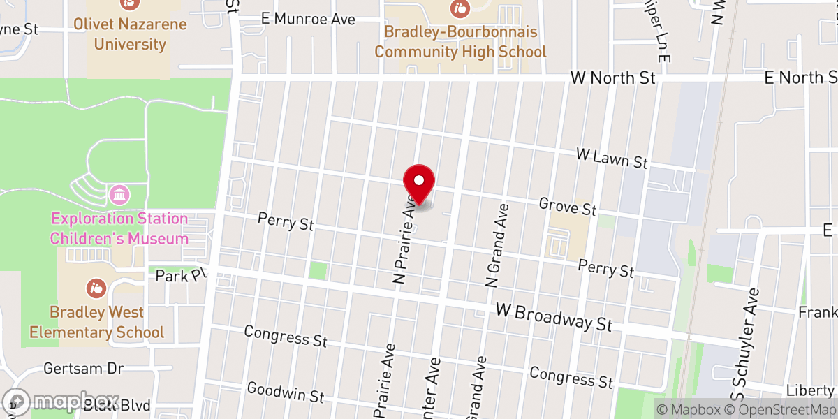 Map showing location of St. Joseph Ministry Center