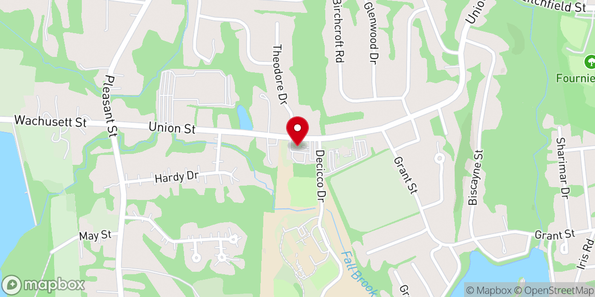 Map showing location of The Church of Pentecost U.S.A Inc. Leominster Assembly