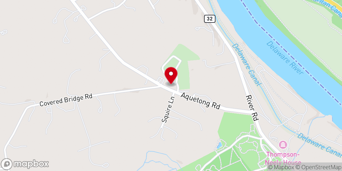 Map showing location of Thompson Memorial Presbyterian Church