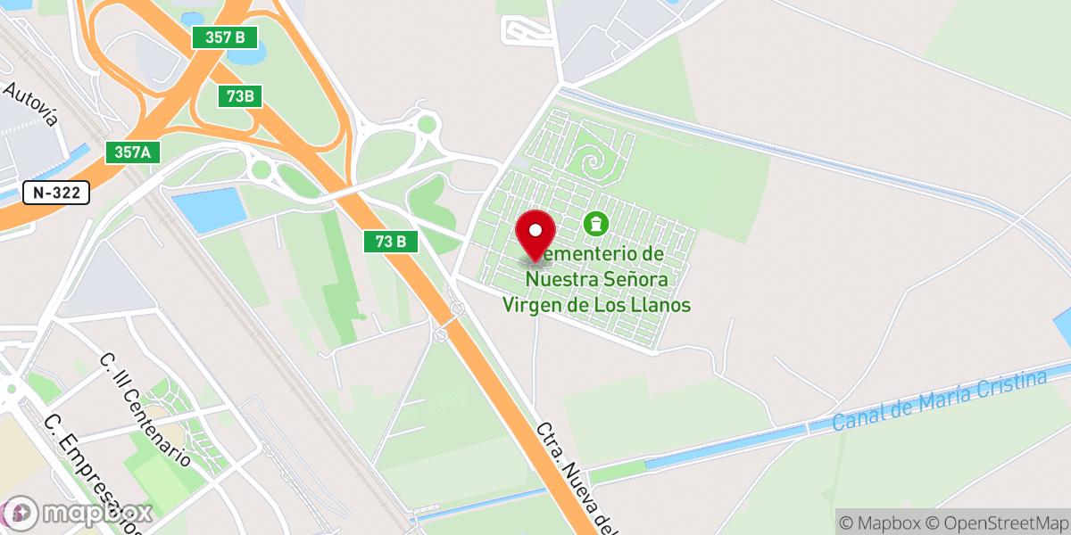 Map showing location of Capilla del Santísimo Cristo de las Misericordias