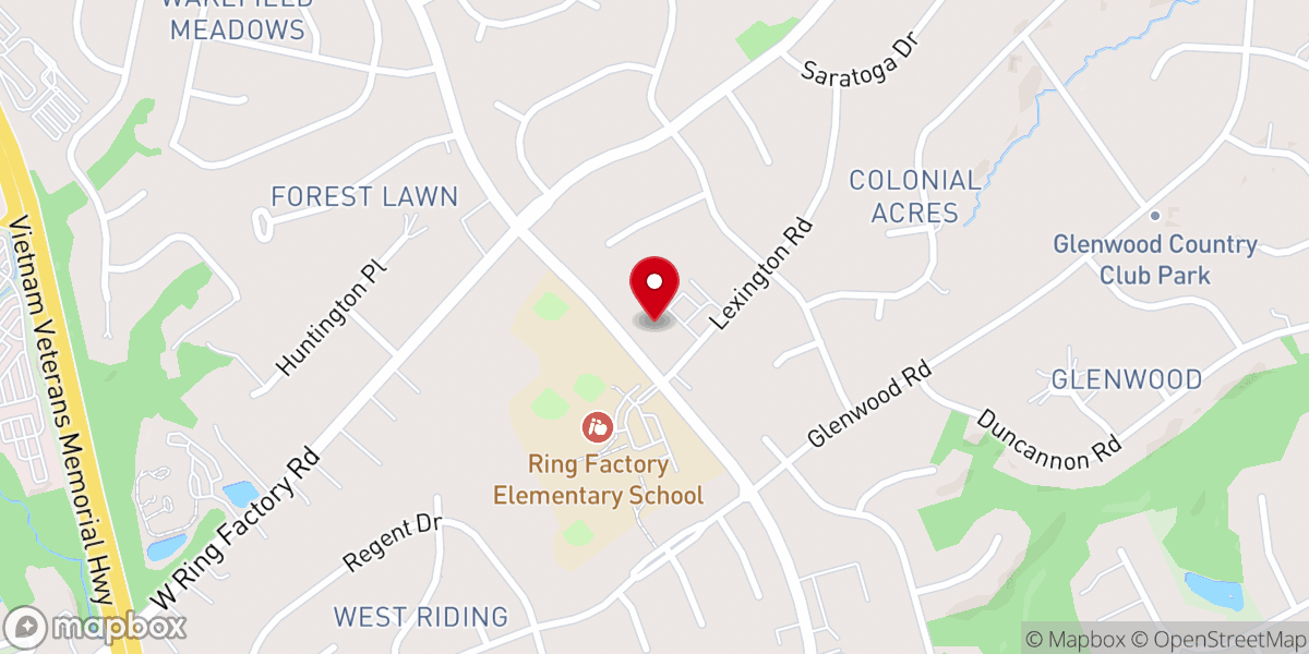 Map showing location of Christ Our King Co-Op Nursery