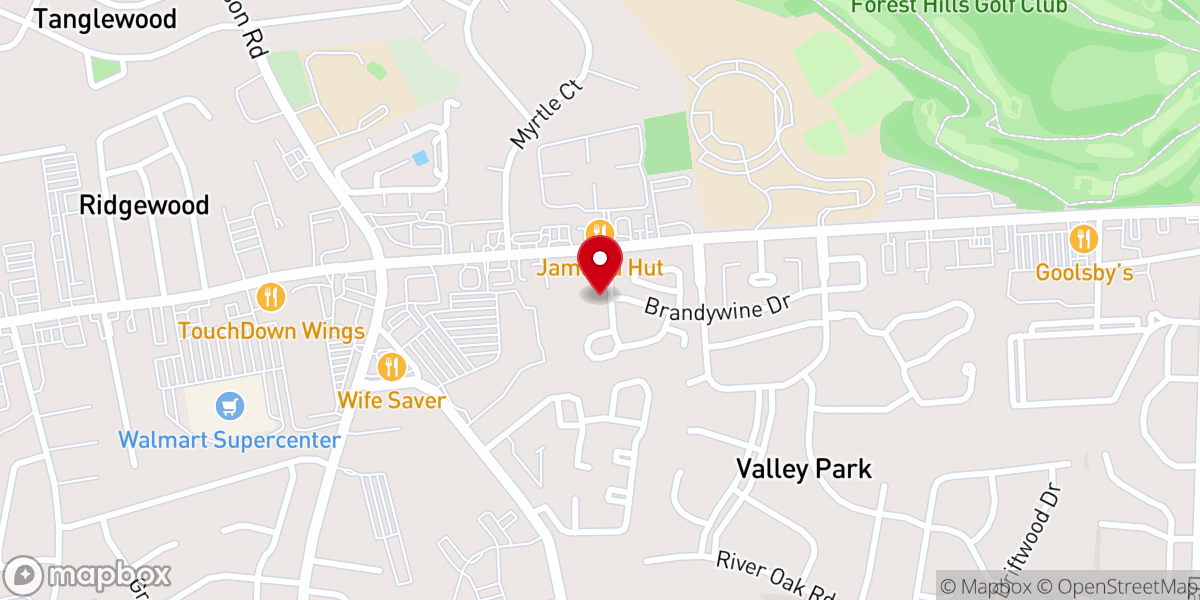Map showing location of Solid Rock True Holiness Church of the Apostolic Faith Inc