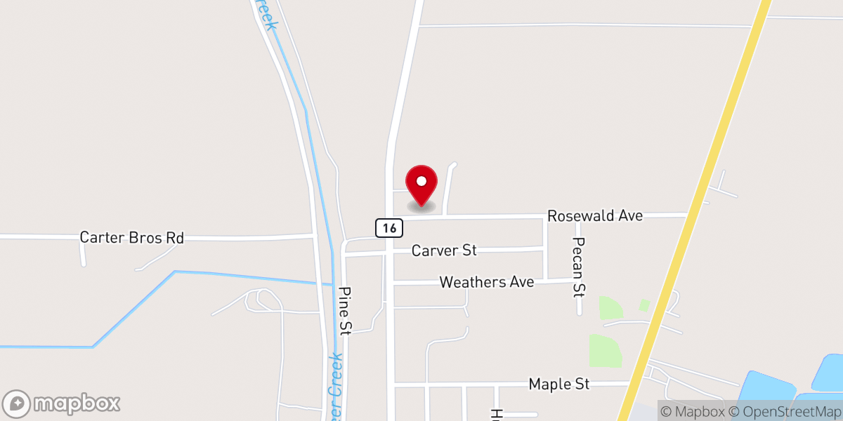Map showing location of Rising Star Seventh-day Adventist Church