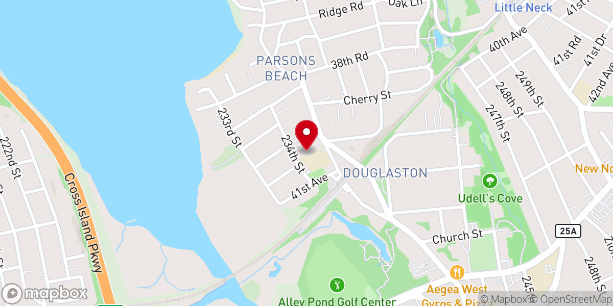 Map showing location of ny plus church
