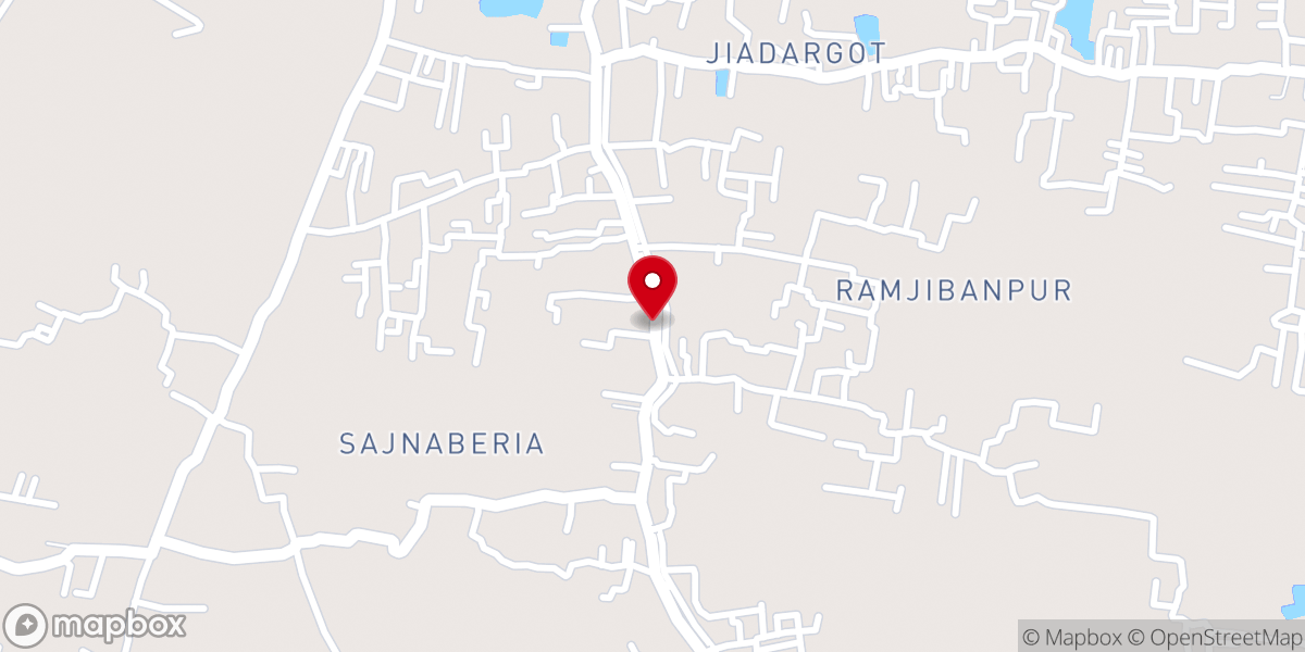 Map showing location of St. Joseph's Catholic Church, Sajnaberia