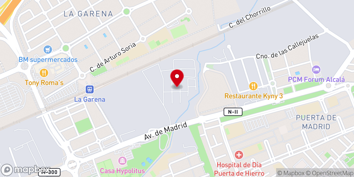 Map showing location of IGLESIA NUEVA VIDA