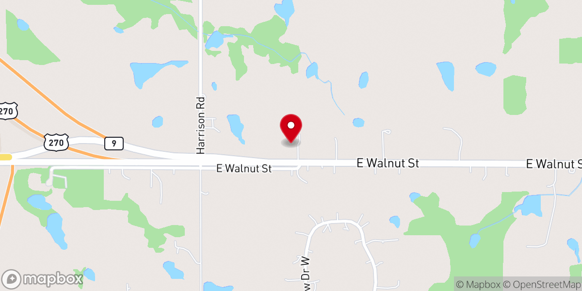 Map showing location of Home Church