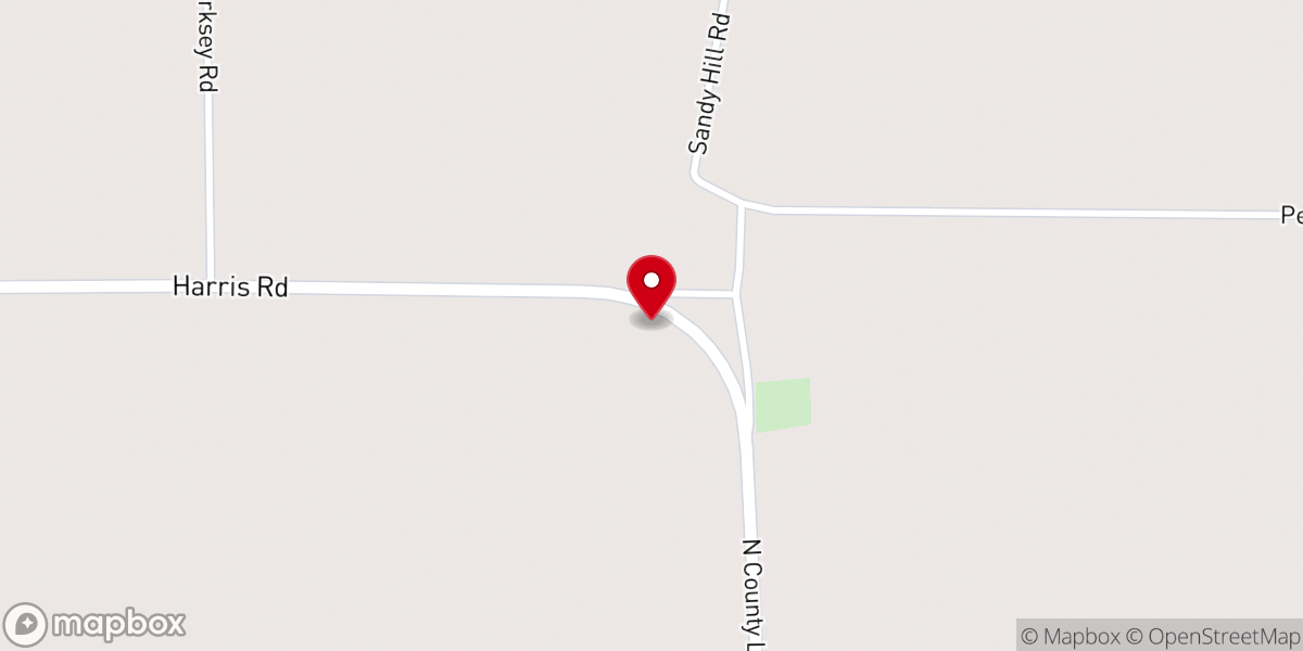 Map showing location of New Mount Holder Baptist Church