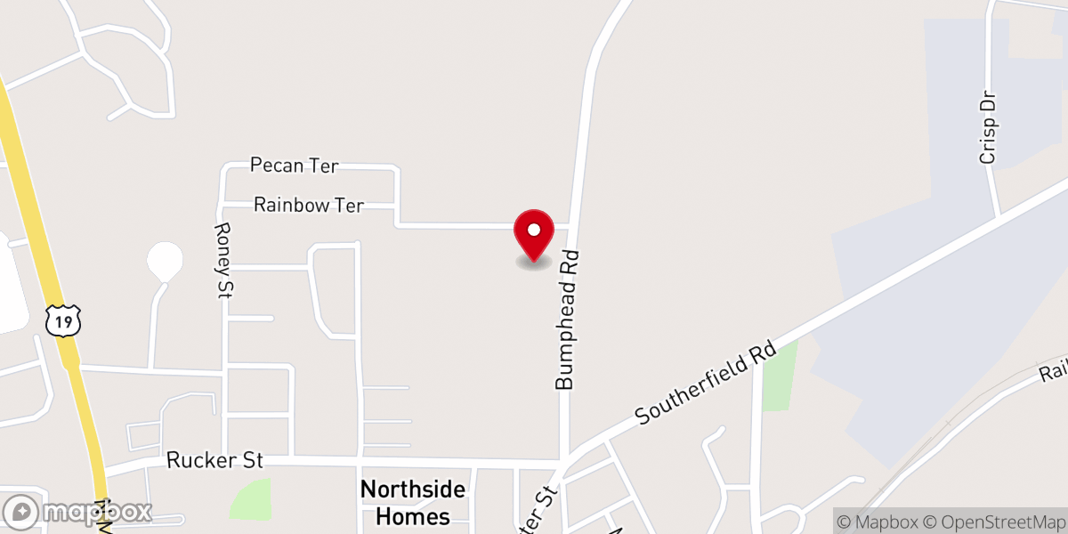Map showing location of Restoration Church of Americus, Inc.