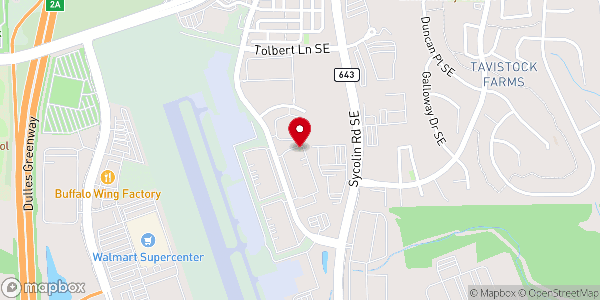 Map showing location of Loudoun Hunger Relief