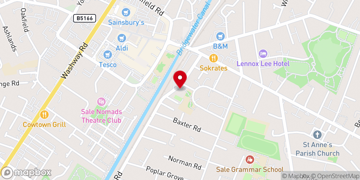 Map showing location of St Joseph's Catholic Church