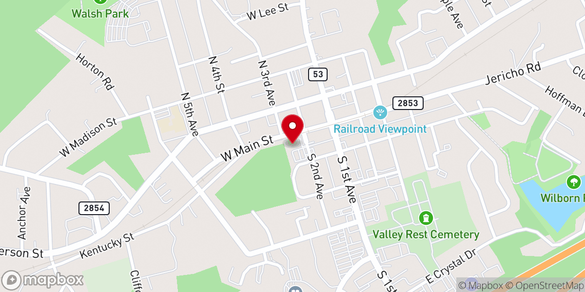Map showing location of Springs Park