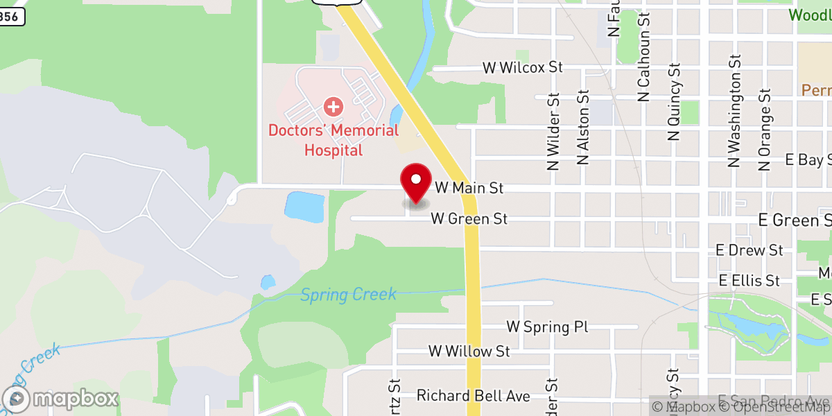 Map showing location of St James Episcopal Church