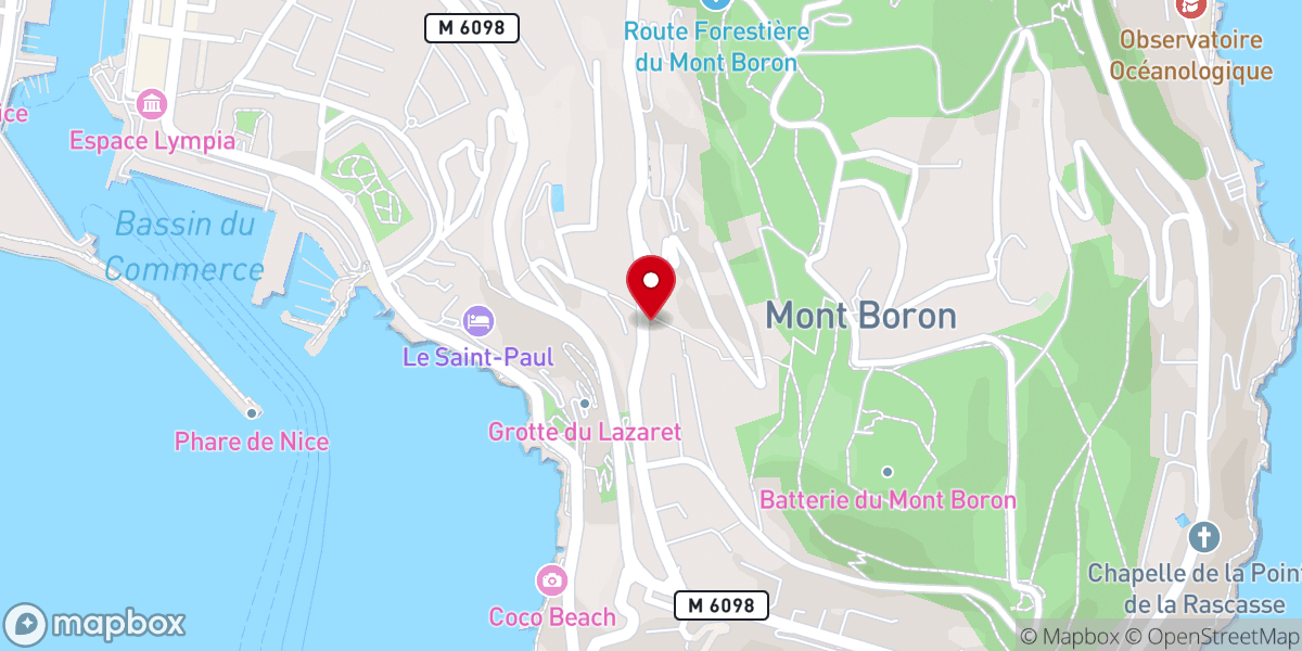 Map showing location of Église Notre-Dame du Perpétuel Secours de Nice