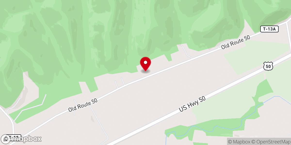 Map showing location of Pleasant Valley Church