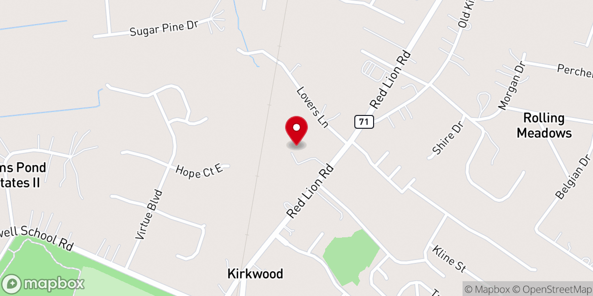 Map showing location of Faith Lutheran Church & Preschool