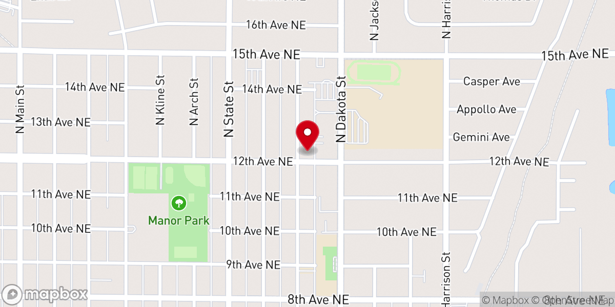 Map showing location of Abiding Love Fellowship
