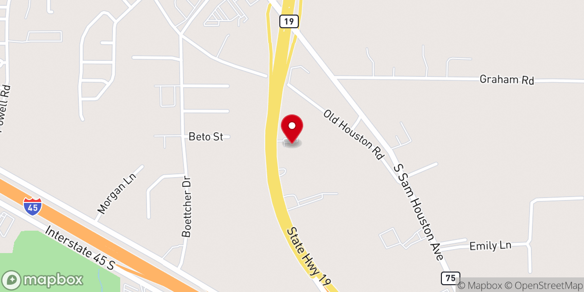 Map showing location of Grace Baptist Church